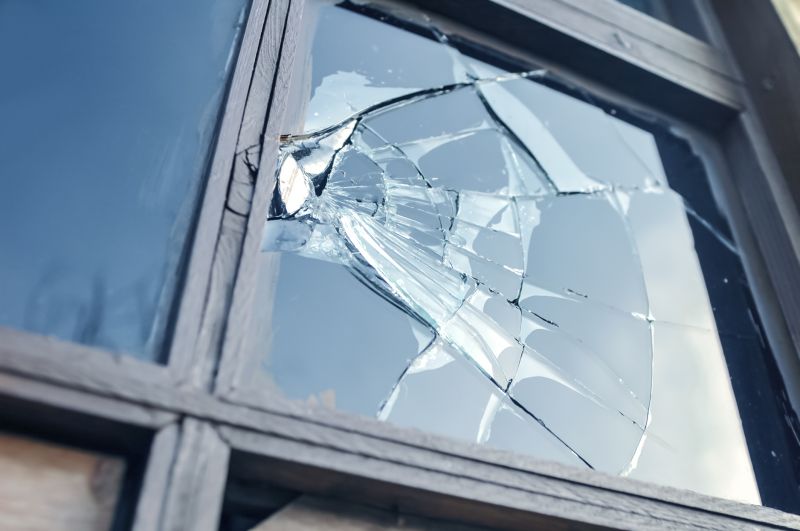 Broken Window Glass